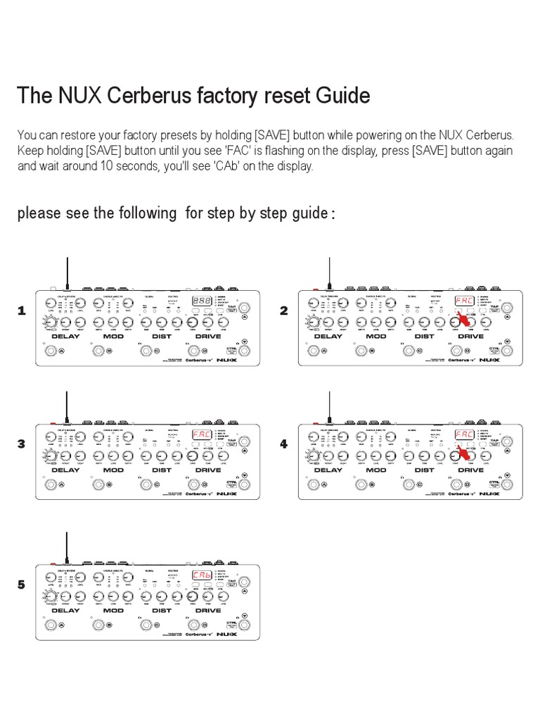 cerberus 出厂设置英文 PDF | PDF