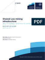 Working Paper - Shared-Use Mining Infrastructure