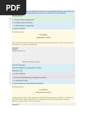 Examen 1 Derechos Humanos Derecho Constitucional