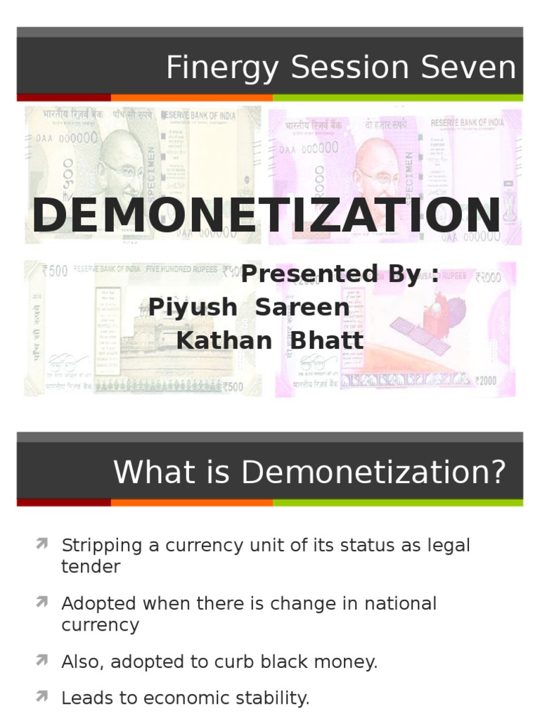 Understanding Demonetization Effects | PDF