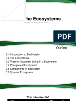 3.0 The Ecosystems: Science, Environment and Society