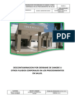 Descontaminacion Por Derrame de Sangre U Otros Fluidos Corporales en Los Procedimientos en Salud