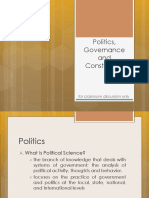 Politics Governance and Constitution