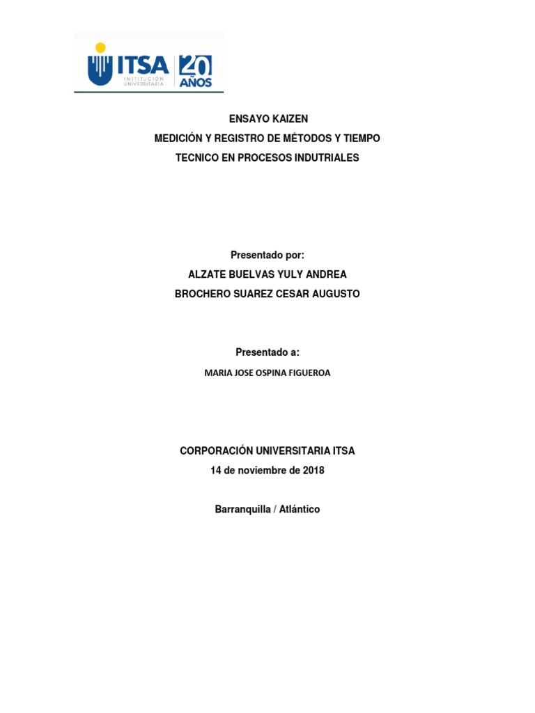 Mejora Continua con el Método Kaizen | PDF | Economias | Business