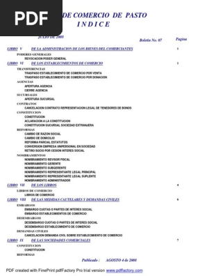 Boletin De Pastos Derecho Civil Sistema Legal Derecho