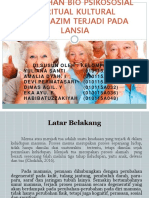 PERUBAHAN PSIKOSOSIAL LANSIA