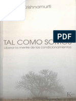 Tal Como Somos, Jiddu Krishnamurti