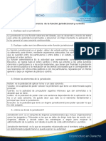 Relación y Diferencia de La Función Jurisdiccional y Su Límite Cuestionario