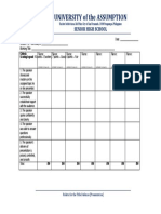 University of Assumption Research Group Rubric