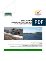 Soil Stabilization: Using Hydrated Lime & Geosynthetic