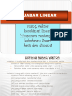 Kombinasi Bebas Linier Basis Dimensi