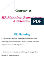 Chapter - 2: HR Planning, Recruitment & Selection