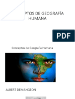 Conceptos de Geografía Humana