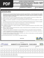 Ibfc 2013 Hemominas Auxiliar Administrativo Prova