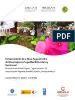 Caracterizacion, Logros y Avances Del Municipio de Ahuachapan, El Salvador