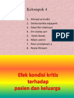 Efek kondisi kritis pada pasien dan keluarga