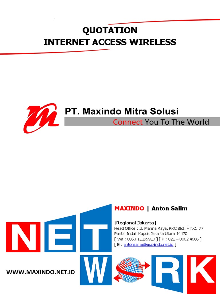Penawaran Paket Internet Maxindo | PDF