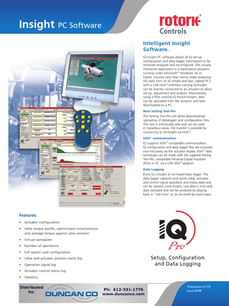 Rotork Iq Insight PC Software PDF Personal Digital Assistant Valve