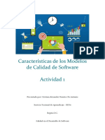 Características de Los Modelos de Calidad de Software