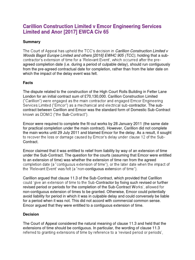 Name three instances of contractor extensions of designs image