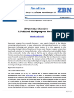 Hypersonic Missiles A Political Multipur PDF