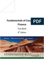 Fundamentals of Corporate Finance Test B