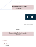 Lecture Slides On Electrostatic Conductors