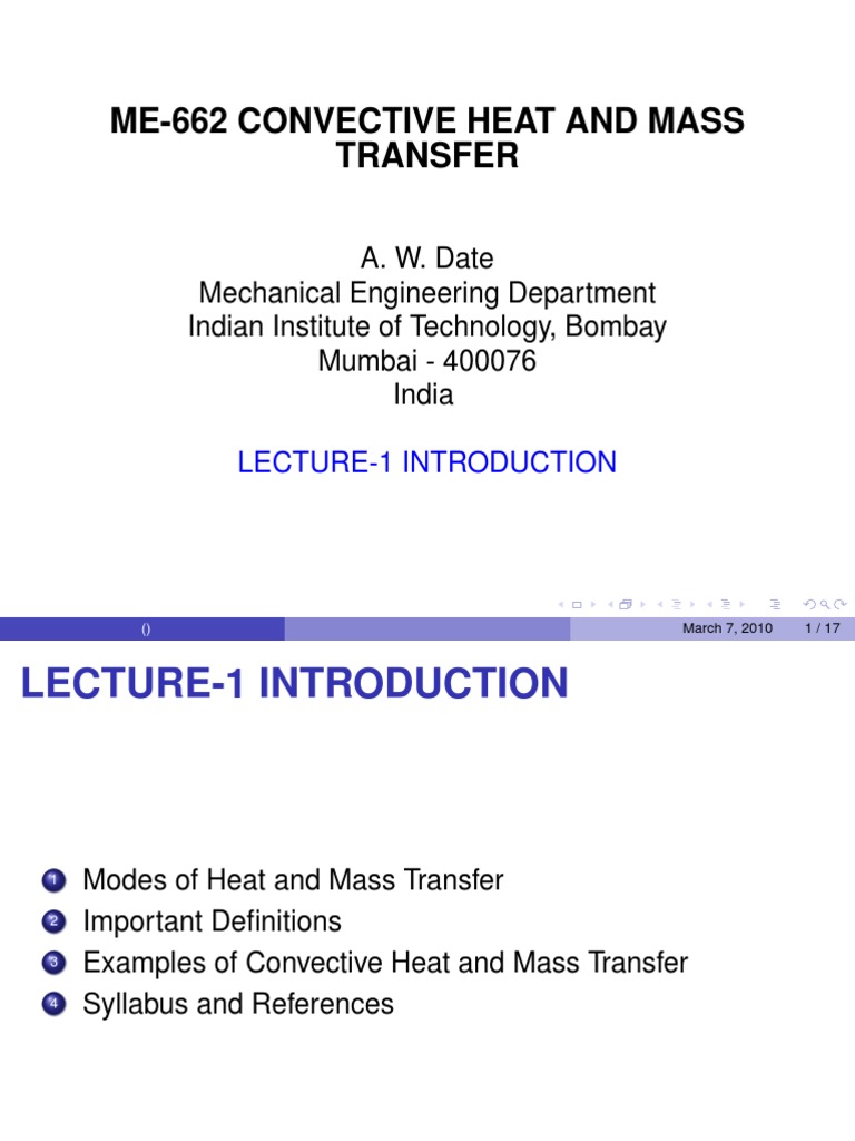 Convective Heat and Mass Transfer Intro | PDF | Boundary Layer | Heat ...
