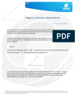 Teorema de Pitagoras y Funciones Trigonometricas