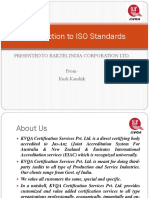 Introduction To ISO Standrds
