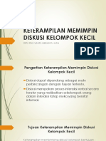 Keterampilan Memimpin Diskusi Kelompok Kecil