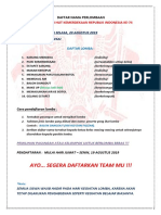 Daftar Nama Perlombaan