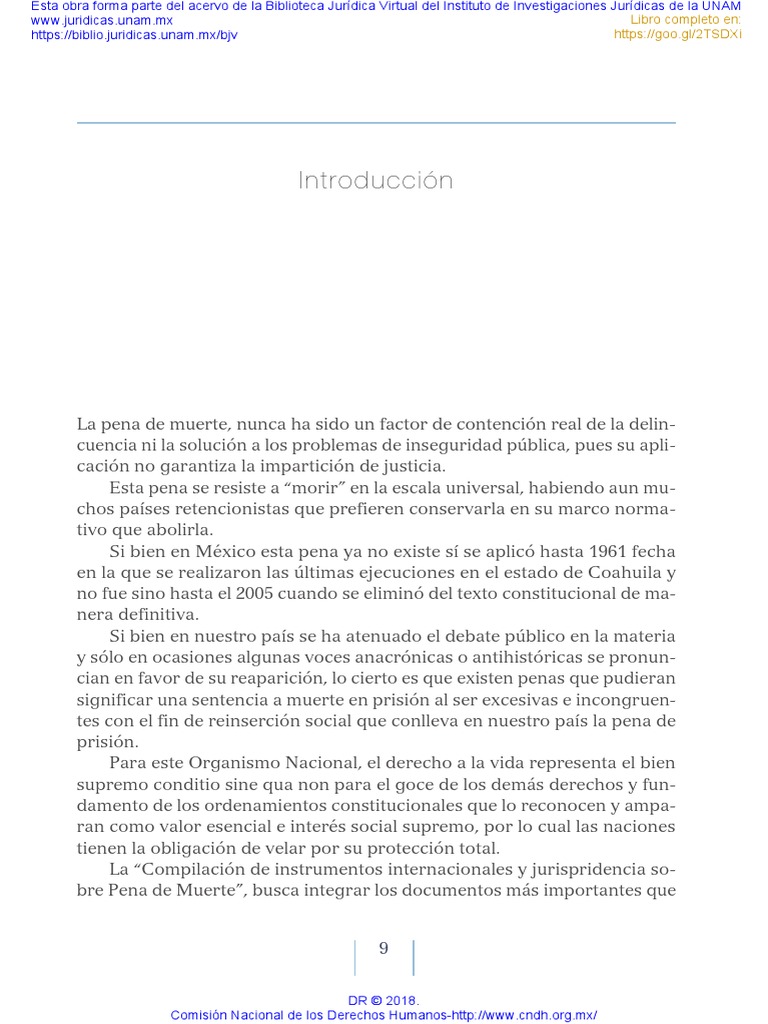 Compendio Pena de Muerte PDF | PDF | Pena capital | Derechos humanos