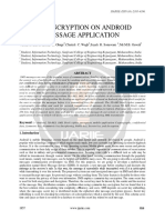 Sms Encryption On Android Message Application Ijariie1857