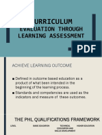 Curriculum Evaluation Through Learning Assessment