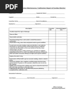 Flowmeter Preventive Maintenance Form