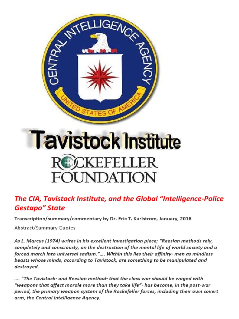 Tavistock institute conspiracy