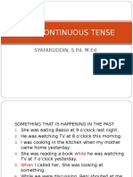 Past Continuous Tense