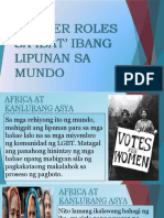 Gender Role Sa Ibat Ibang Lipunan Sa Mundo