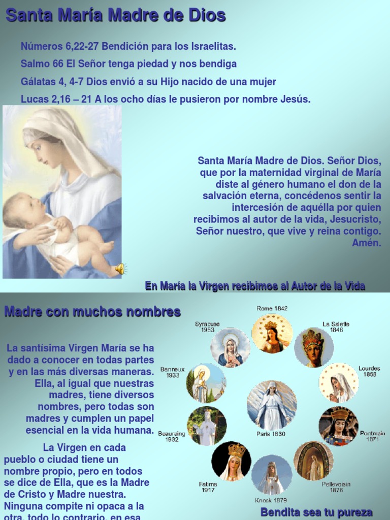 Maria Madre de Dios | PDF | María, madre de Jesús | Cristo (título)