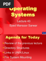 Operating Systems: Syed Mansoor Sarwar