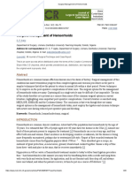 Surgical Management of Hemorrhoids - Use of Tampon