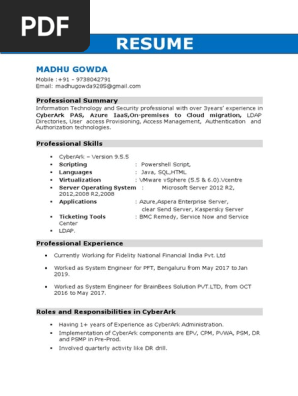 Sailpoint Resume | PDF | Cloud Computing | Microsoft Azure