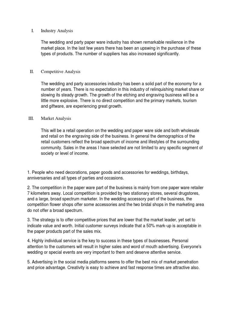 I. Industry Analysis | PDF | Business