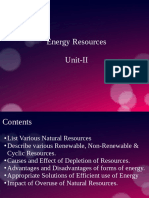 Energy Resources: Types and Classification