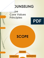 Scope, Core Values, Principles, Roles, & Competencies