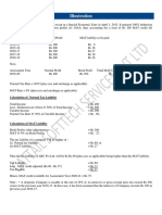 Illustration: Calculation of Normal Tax Liability