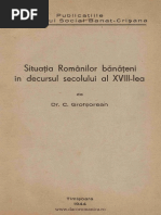 Situaţia Românilor Bănăţeni În Decursul Secolului Al XVIII-lea PDF