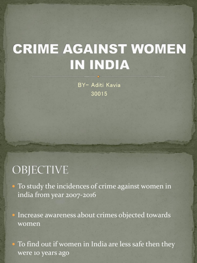Crime Against Women in India: 2007-2016 | PDF | Domestic Violence ...