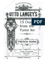 Langey 15 Horn Duets PDF